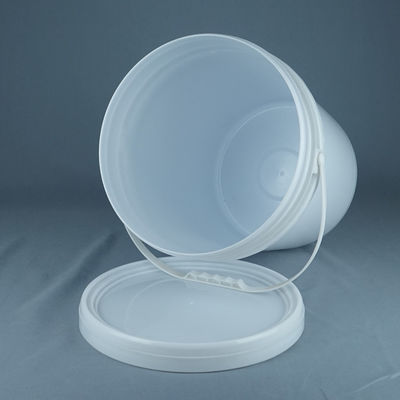 খাদ্য শিল্পের জন্য কাস্টমাইজড লোগো ছাঁচনির্মাণ গোলাকার প্লাস্টিকের বালতি