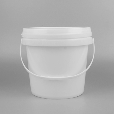 5L PP Polypropylene ছোট রাসায়নিক বালতি হ্যান্ডলগুলি সহ বৃত্তাকার