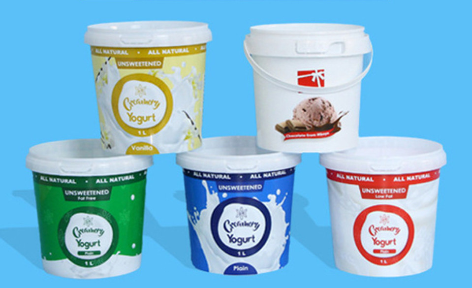 1000sets White Food Grade Tub - MOQ অন্যান্য রং উপলব্ধ