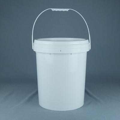 0.8-1.5mm বেধ গোলাকার প্লাস্টিকের বালতি মসৃণ পৃষ্ঠ এবং প্রয়োজনীয় লোগো সঙ্গে