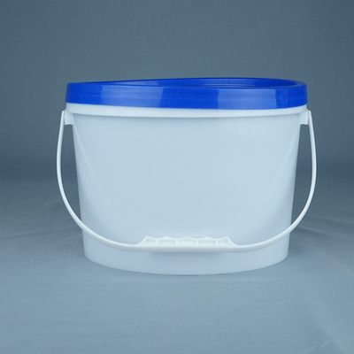 5L 10L 20L প্লাস্টিক বালতি ওভাল ফর্ম PP / HDPE উপাদান