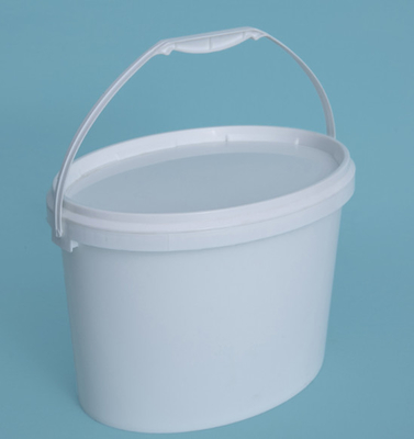 5L 10L 20L প্লাস্টিক বালতি ওভাল ফর্ম PP / HDPE উপাদান