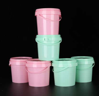 স্ক্রিন প্রিন্টিং প্লাস্টিকের খাদ্য বালতি কাস্টমাইজড 0.2L-20L ক্যাপাসিটি