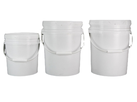20L লুব্রিকেশন রিপোজিটরি লুব্রিকেন্ট ভাস OEM বিভিন্ন আকারের জন্য সাদা আয়তক্ষেত্রাকার বর্গক্ষেত্র বালতি