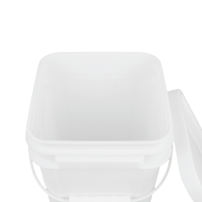 খাদ্য গ্রেড বর্গাকার প্লাস্টিকের পাত্র সাদা বা অন্যান্য ব্যবহারিক স্টোরেজ সমাধানের জন্য