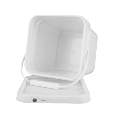 খাদ্য গ্রেড বর্গাকার প্লাস্টিকের পাত্র সাদা বা অন্যান্য ব্যবহারিক স্টোরেজ সমাধানের জন্য