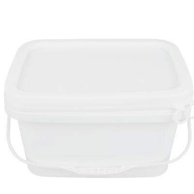 1.২ কেজি বর্গাকার প্লাস্টিকের পাত্রে তৈরি ১০০% কাঁচামাল পিপি