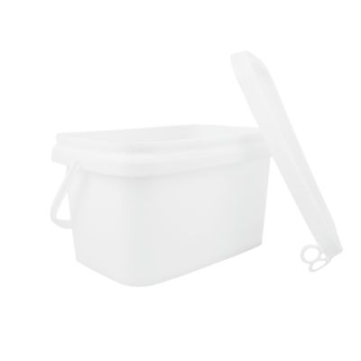 1.২ কেজি বর্গাকার প্লাস্টিকের পাত্রে তৈরি ১০০% কাঁচামাল পিপি