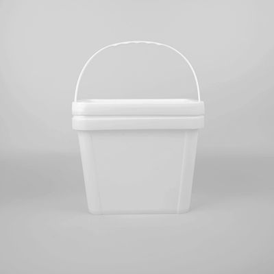 রাসায়নিকের জন্য 1 গ্যালন 3.5L আয়তক্ষেত্রাকার বর্গাকার প্লাস্টিকের বালতি