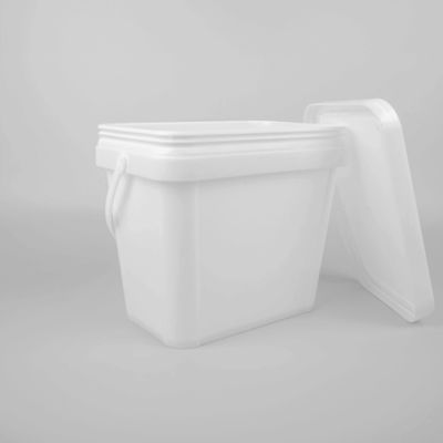 রাসায়নিকের জন্য 1 গ্যালন 3.5L আয়তক্ষেত্রাকার বর্গাকার প্লাস্টিকের বালতি