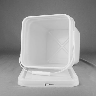 রাসায়নিক প্রতিরোধের বর্গাকার প্লাস্টিকের বালতি আইএমএল বা তাপ স্থানান্তর বা স্ক্রিন প্রিন্টিং