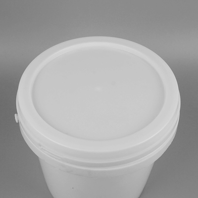 5L PP Polypropylene ছোট রাসায়নিক বালতি হ্যান্ডলগুলি সহ বৃত্তাকার